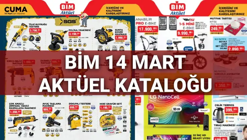 14 Mart Cuma BİM’de Kaçırılmayacak Aktüel Ürünler Sizi Bekliyor!