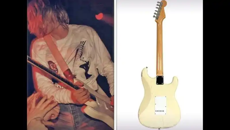 Kurt Cobain’in Efsanevi Gitarı Açık Artırmada Rekor Fiyata Satıldı!