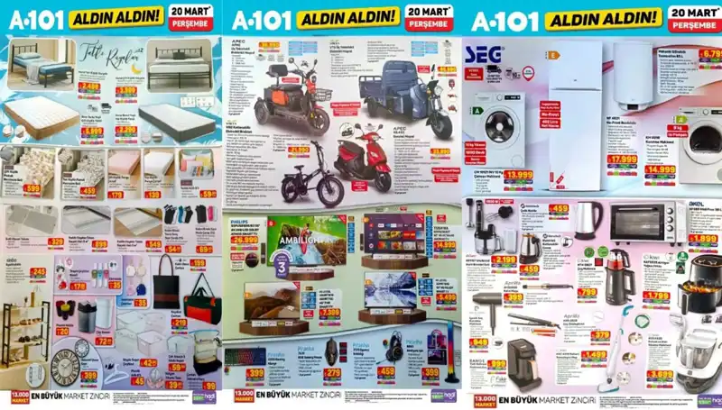 A101 Aktüel Kataloğu 20 Mart: Uygun Fiyatlarla Ev Değişikliğine Hazır Olun!