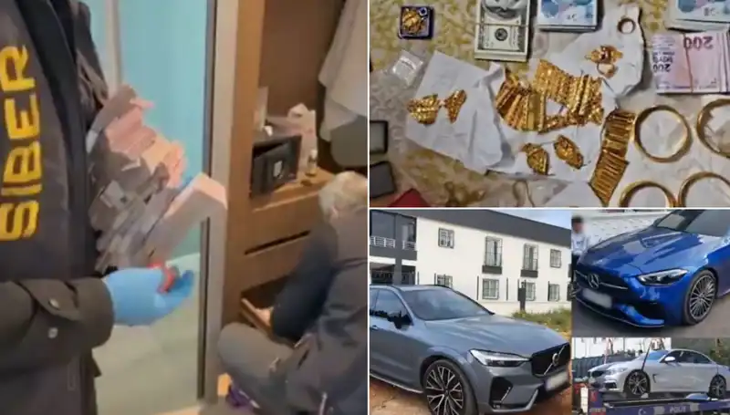 39 Şehirde Yapılan Operasyonda 568 Gözaltı: Balya Balya Paralar ve Lüks Otomobiller Ele Geçirildi