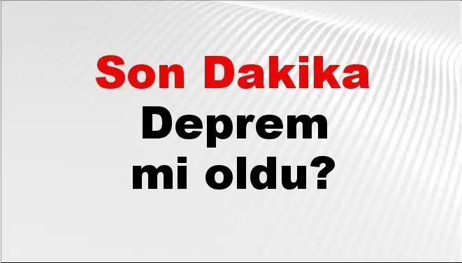 Kütahya'da Son Dakika Deprem: Ne Oldu, Neler Yaşandı?