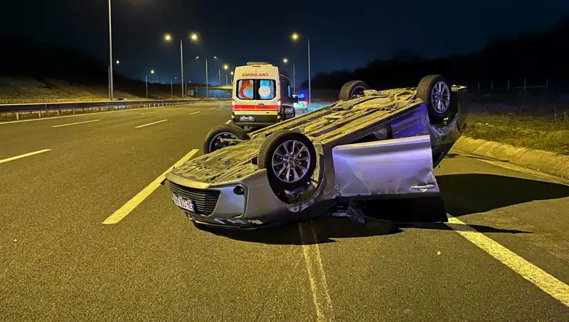Kuzey Marmara Otoyolu'nda Akılalmaz Kaza: Yaralılar Hastaneye Kaldırıldı