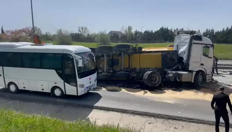 Büyükçekmece'de TEM Otoyolu’nda Korkunç Kaza: Yol 3 Saat Kapandı!